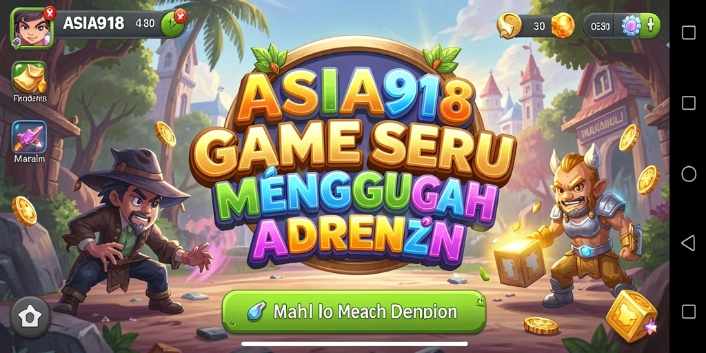 Tampilan gameplay menarik dari ASIA918 dengan level dan tantangan Match-3.