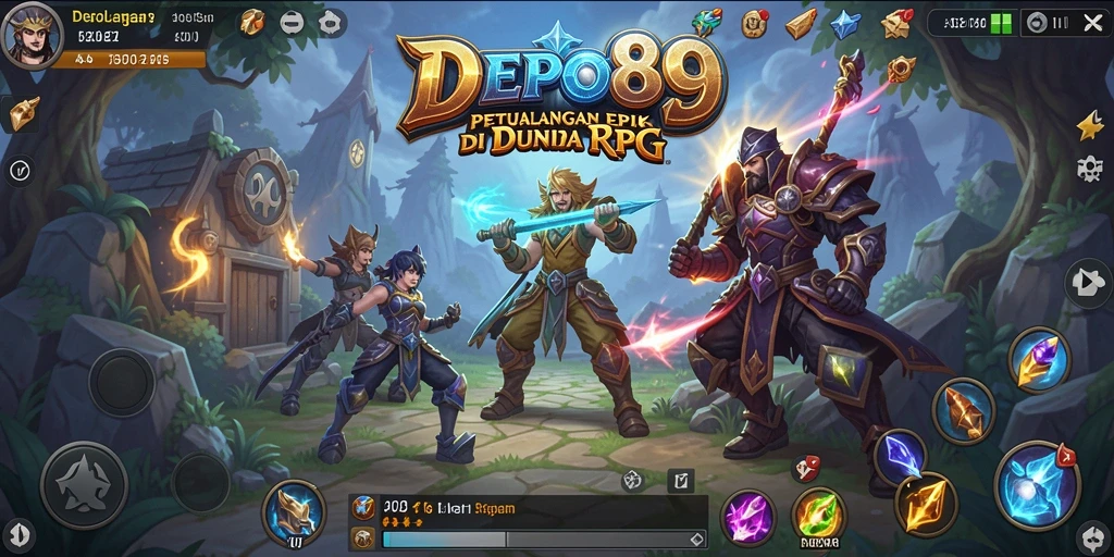 Tampilan visual yang menakjubkan dari gameplay DEPO89.