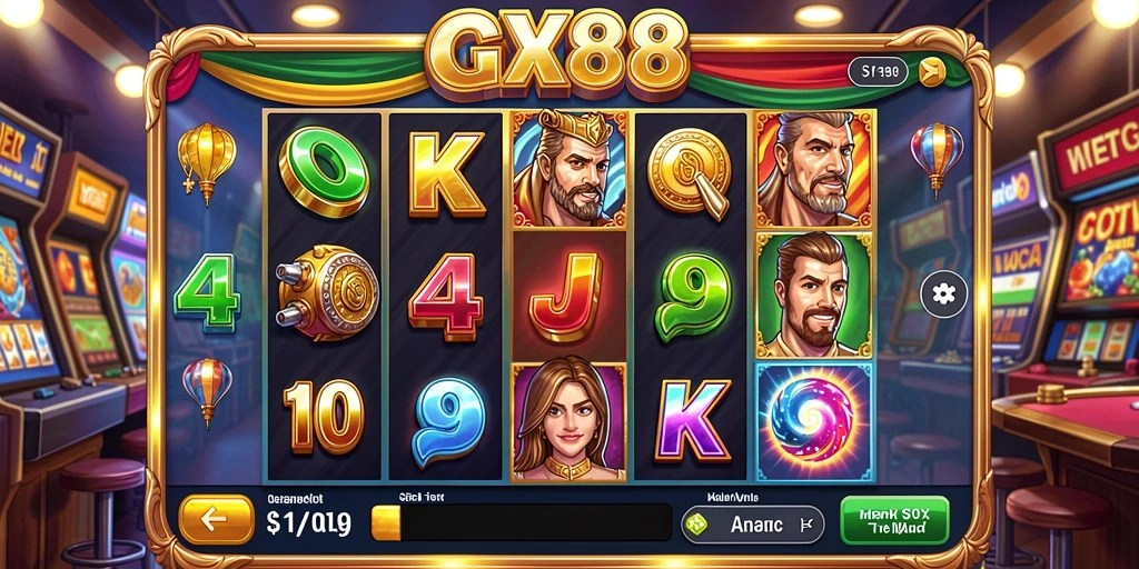 Screenshot GX88 menampilkan keseruan gameplay Slot yang seru.