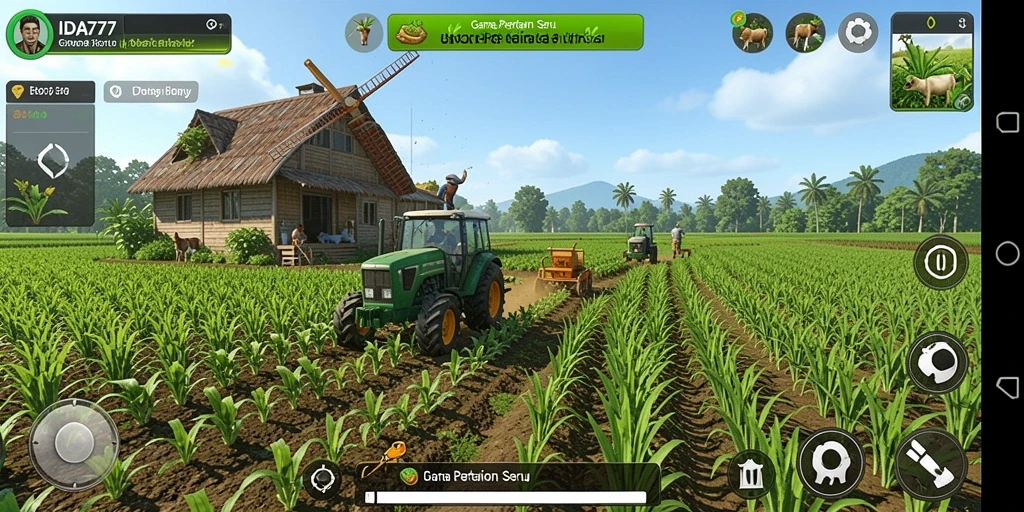Gameplay menyenangkan dengan elemen bertani yang menarik di IDA777.