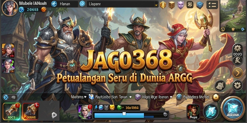 Tangkapan layar yang menunjukkan aksi pertarungan seru dalam JAGO368.