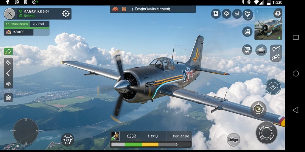Screenshot utama RAJACAIR menunjukkan realistisnya gameplay penerbangan.
