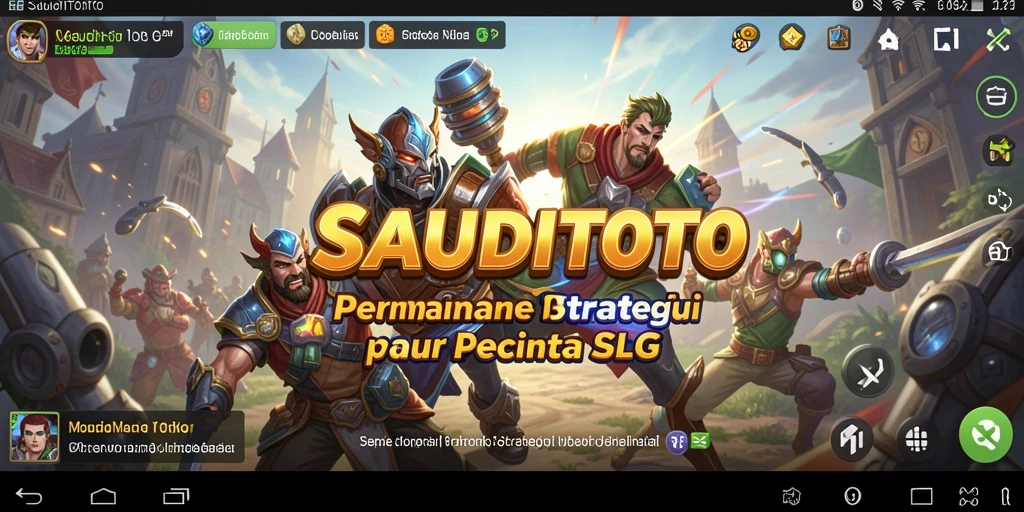 Tampilan gameplay SAUDITOTO yang menegangkan dan strategis.