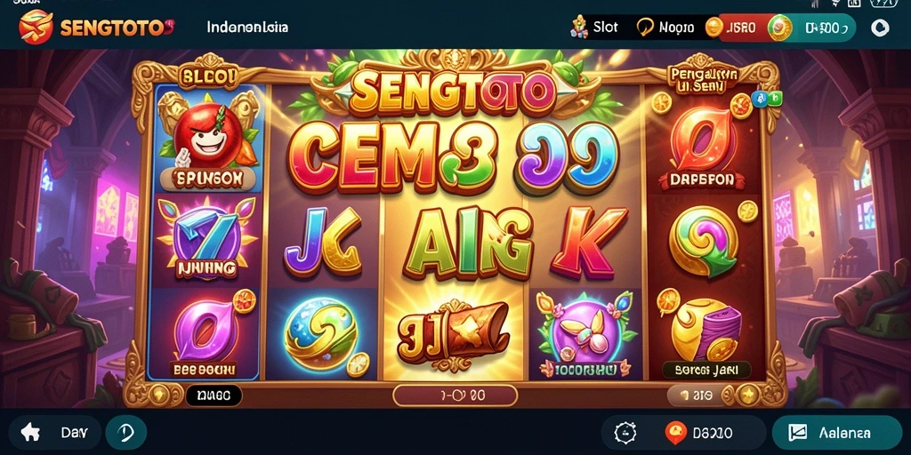 Screenshot gameplay SENGTOTO menampilkan aksi slot yang mendebarkan.