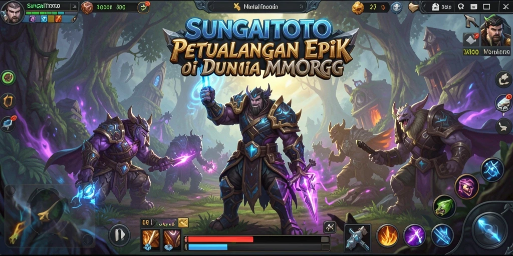 Gameplay epik SUNGAITOTO dengan pertarungan mendebarkan di dunia fantasi.