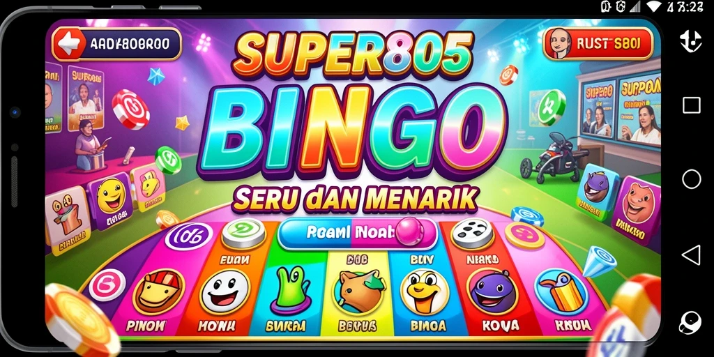 Tampilan menarik dari permainan Bingo di SUPER805.