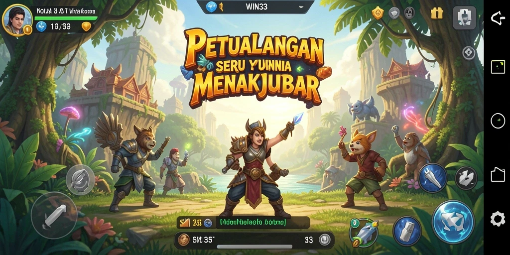 Tampilan gameplay <strong>WIN33</strong> yang menegangkan dan penuh aksi.